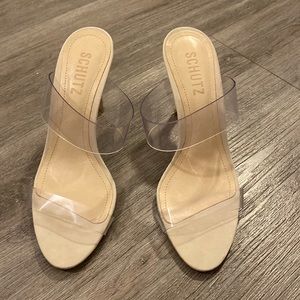 Schutz Ariella Sandal Nude Transparent
